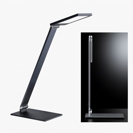 GERI Honsel - LED lampa na pracovný stolík - šedý kov/akryl