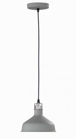 PIT Honsel - závesná lampa - nikel/šedý kov - ø 210mm