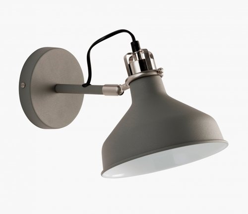 PIT Honsel - nástenná lampa - nikel/šedý kov - 335mm