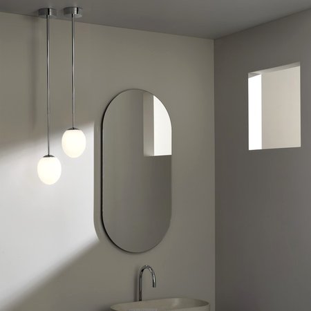KIWI Astro - závesná LED lampa do kúpeľne - leštený chróm