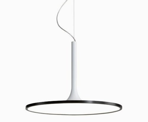 ZEN Redo - LED lampa - ø 450mm - bielo-čierny kov+akryl