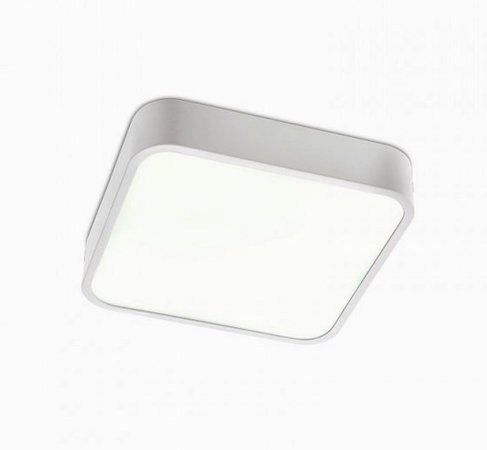 SCREEN Redo - LED stropnica - 300mm - biely kov+biele sklo