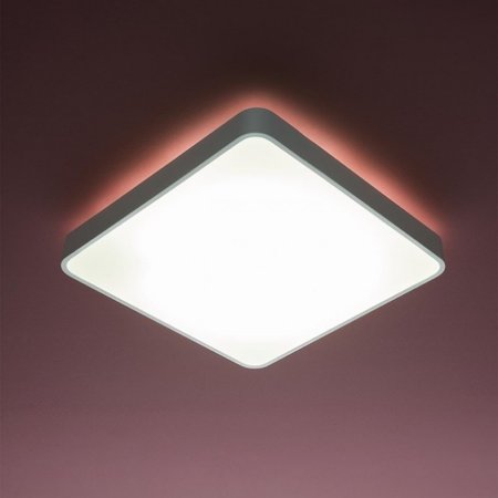 SCREEN Redo - LED stropnica - 460mm - biely kov+biele sklo