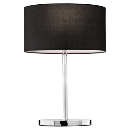 ENJOY Redo - stolová lampa - chróm + čierny textil - 500mm
