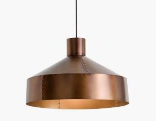 OVER Redo - závesná retro lampa - bronzová patina - ø 350mm