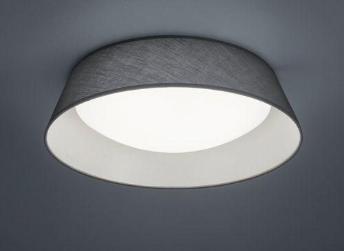 PONTS Trio - stropná LED lampa - ø 450mm - šedý textil