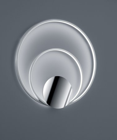 SEDONA Trio - stropné LED svetlo - 610x600mm - hliník/chróm