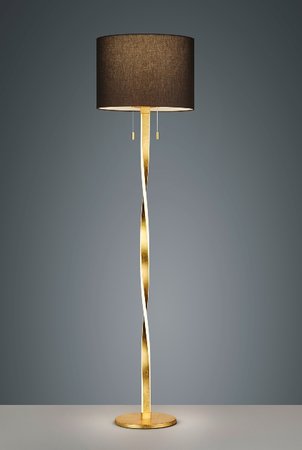 NANDOR Trio - stojanová LED lampa - zlato-čierna - 1605mm