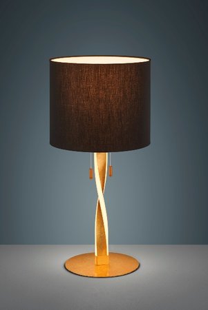 NANDOR Trio - stolová LED lampa - zlato-čierna - 620mm