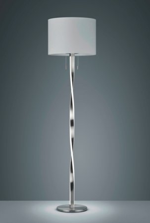 NANDOR Trio - stojanová LED lampa - nikel-biela - 1605mm