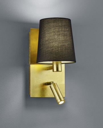 MARRIOT Trio - nástenná lampa- LED+E27- 308mm - zlato-čierna