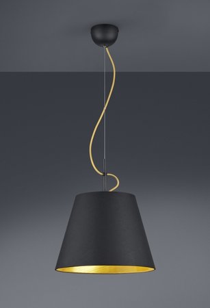 ANDREUS Trio - lampa závesná - zlato-čierna - ø 350mm