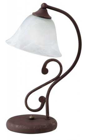 MARGARET Rabalux - stolová lampa - anticky hnedý kov+sklo