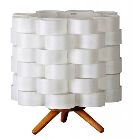 ANDY Rabalux - stolové svietidlo - drevo+biely plast - 220mm