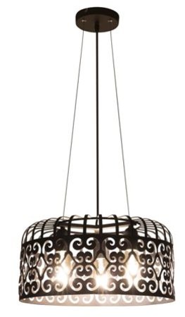 ALESSANDRA Rabalux - vintage lampa závesná - čierna- ø 400mm