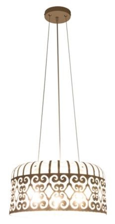 ALESSANDRA Rabalux - vintage lampa závesná - biela - ø 400mm