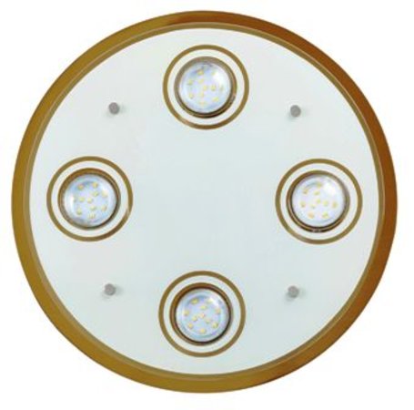 NAOMI Rabalux - stropnica - GU10/LED - bronz/sklo - ø 300mm