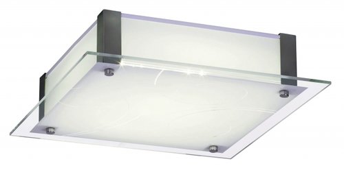 DENA Rabalux - stropná LED lampa - sklo/kov - 300mm