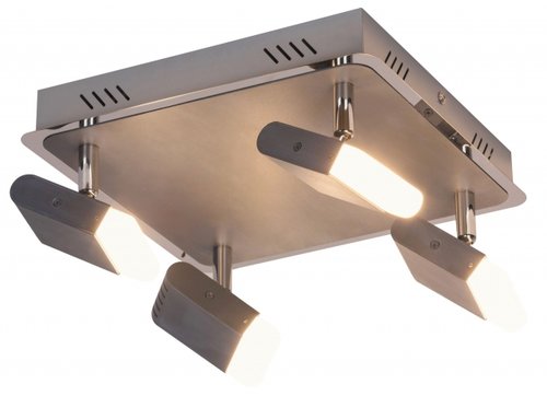 MARCUS Rabalux - LED lampa na strop - šedý kov/chróm/plast