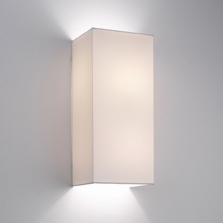 CHUO Astro - nástenná lampa - biely textil - 380x170mm