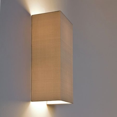CHUO Astro - nástenná lampa - béžový textil - 380x170mm