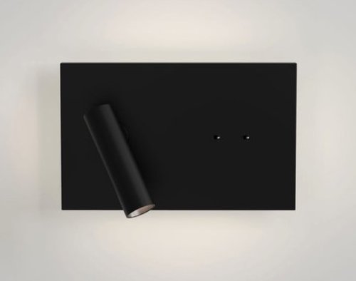 EDGE Astro - nástenné LED svietidlo - čierny kov - 241mm