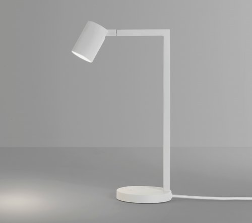 ASCOLI Astro - lampa na pracovný stôl - 420mm - biely kov