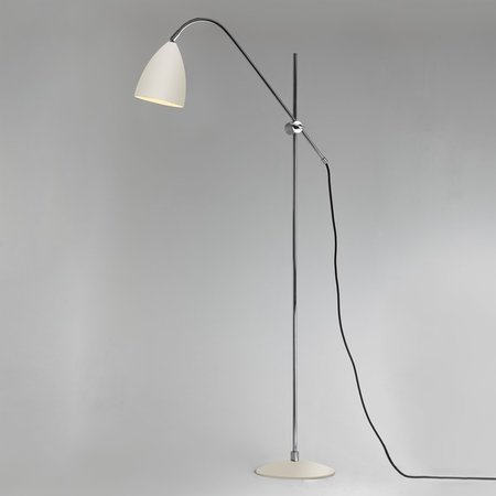 JOEL Astro - stojanová lampa- 1210-1700mm - krémovo-chrómová