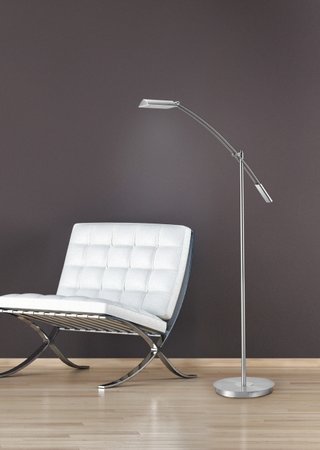 VERONA Trio - stojanová LED lampa - nikel - 1300mm