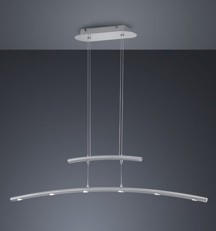 COLUMBUS Trio - závesná LED lampa dotyková - 1100mm - nikel