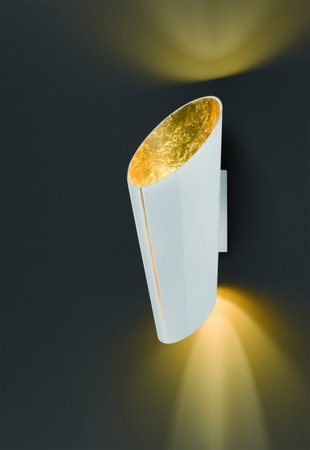 MADEIRA Trio - nástenné svietidlo - zlato-biele sklo - 450mm