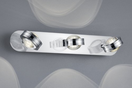 LENTIL Trio - LED lampa - kov-chróm-akryl - 450mm