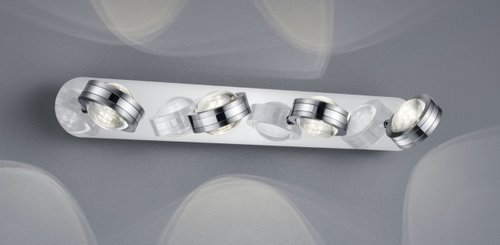 LENTIL Trio - LED lampa - kov-chróm-akryl - 550mm