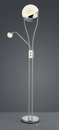CHRIS Trio - stojacia LED lampa - praskané sklo+kov - 1800mm