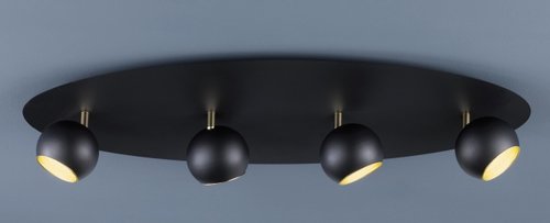DAKOTA Trio - stropné bodové svietidlo - čierny kov - 800mm