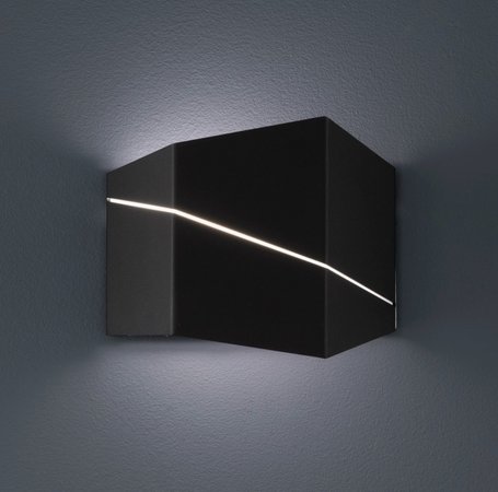 ZORRO Trio - nástenné LED svietidlo - 180x145mm - čierny kov