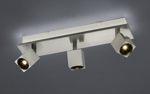 CUBA Trio - stropný LED spot - kov/nikel - 550mm