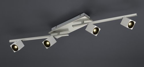 CUBA Trio - stropný LED spot - kov/nikel - 860mm