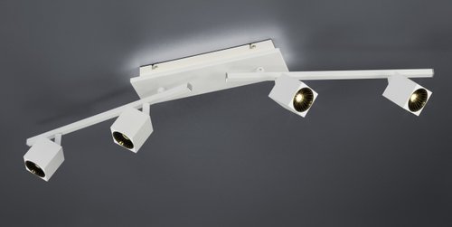 CUBA Trio - stropný LED spot - biely kov - 860mm
