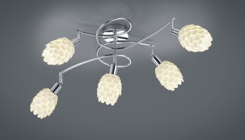 CHOKE Trio - lampa bodová stropná - kov+biely plast - 530mm