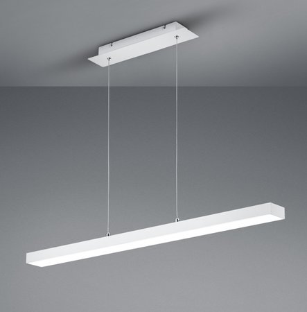 AGANO Trio - LED lampa závesná - 1000mm - biely hliník+akryl