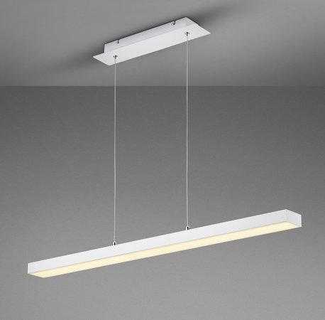 AGANO Trio - LED lampa závesná - 1000mm - biely hliník+akryl