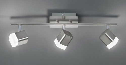 ROUBAIX Trio - LED spot - kov/nikel + akryl - 480mm