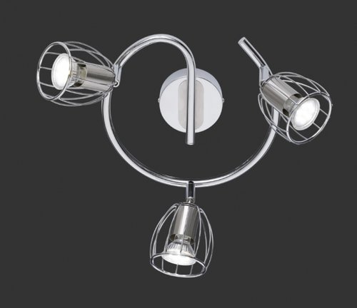 EVIAN Trio - stropná bodová lampa - kov/chróm - 260mm