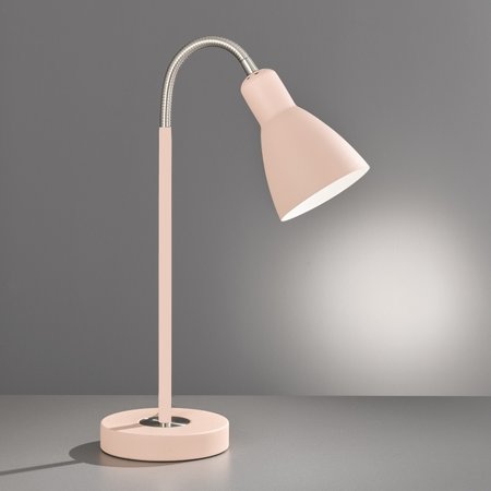 LOLLAND Honsel - stolová lampa - ružový kov+nikel - 430mm