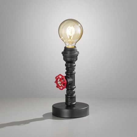 VALVE Honsel - lampa industriálna - červeno-čierna - 220mm