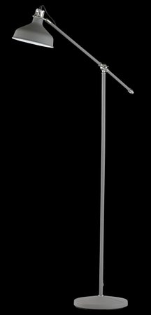 PIT Honsel - stojanová lampa - nikel/šedý kov - 1520mm