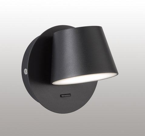 MUG Honsel - nástenná LED lampa - čierny kov 