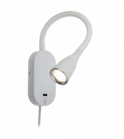 WIGGLE Redo - lampa LED nástenná- biely polykarbonát - 488mm