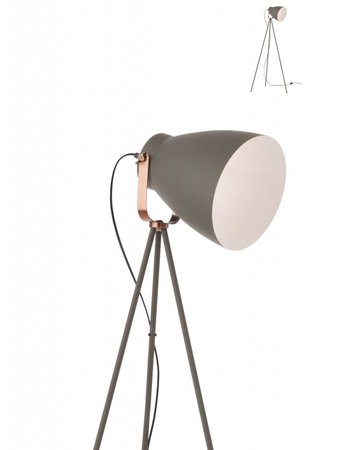 ARNE Redo - stojanová lampa - šedý kov/meď - 1460mm